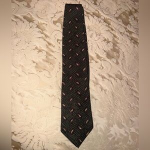 Vintage Cocktail Collection Neck Tie Leaf Pattern